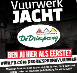 De vuurwerkJACHT is in volle gang!