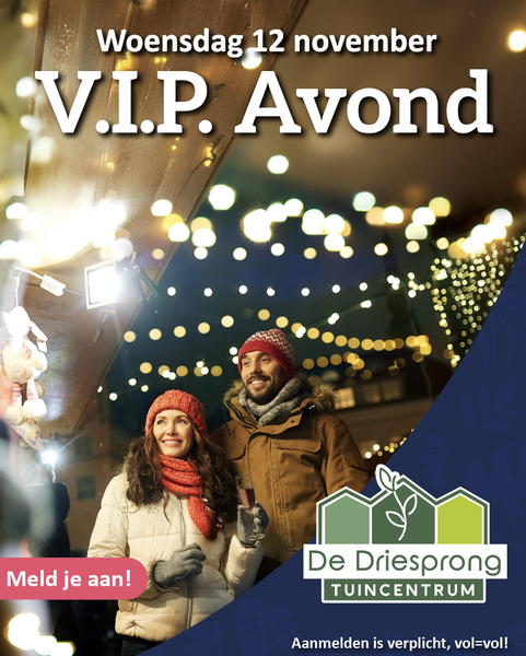 VIP avond bij De Driesprong!
