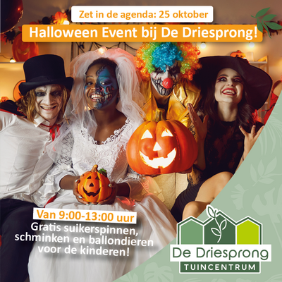 Griezelig gezellige Halloween bij Tuincentrum De Driesprong!