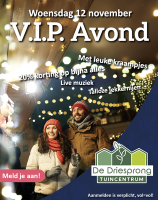 VIP avond bij De Driesprong!