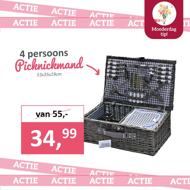 4 persoons picknickmand