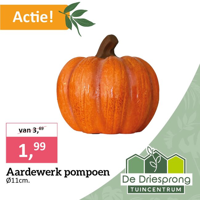 Aardewerk pompoenbeeldje