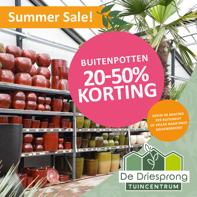 BUITENPOTTEN 20-50% KORTING