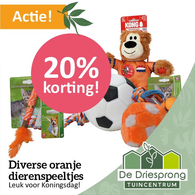 Diverse oranje dierenspeeltjes