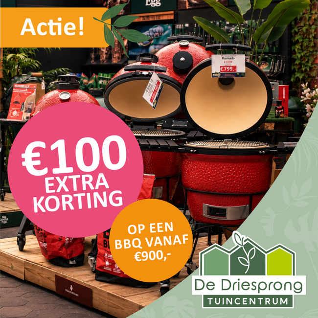€100,- EXTRA korting op een BBQ
