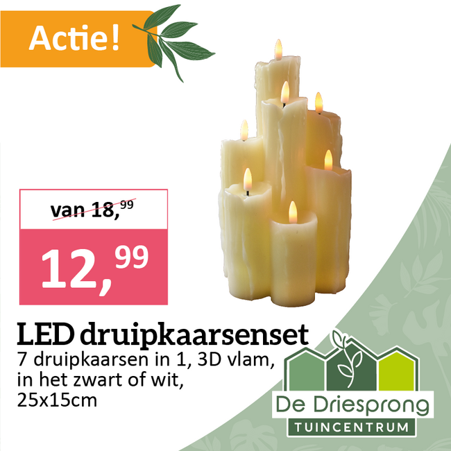 LED druipkaarsenset