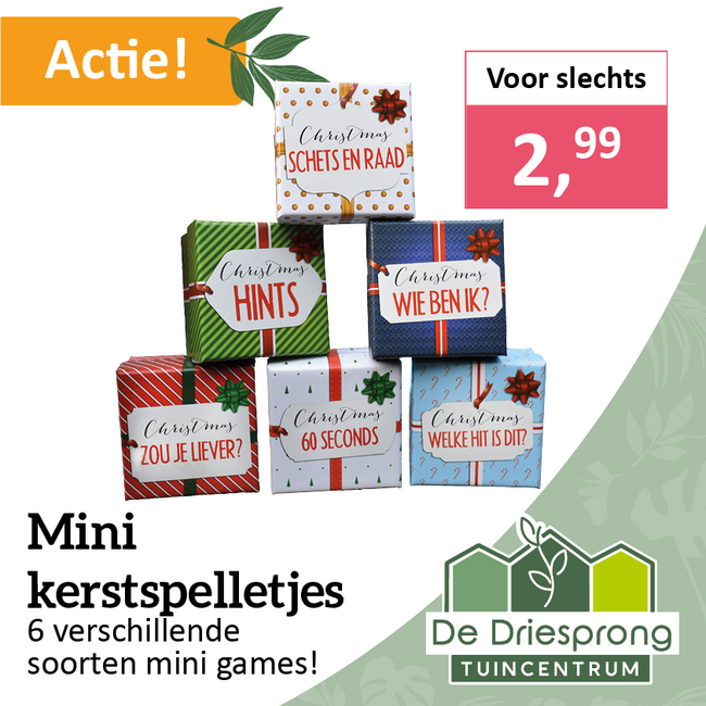 Mini kerstspelletjes