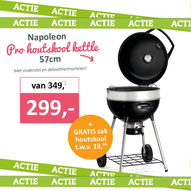 Napoleon Pro houtskool kettle 57cm