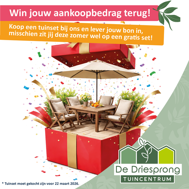 Win jouw aankoopbedrag terug!