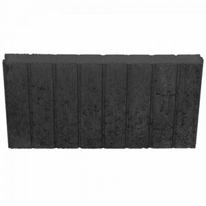 Mini Quadrobandpalissade 6x25x50 cm Zwart